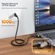 Патч-корд SAMZHE GWD6200 Cat 6 экранированный 20 м Черный - изображение 3