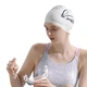 Шапочка для плавания TOSWIM силиконовая женская для длинных волос с принтом - изображение 1