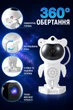 Ночник проектор космонавт Astronaut астронавт с подсветкой, Bluetooth колонка и пульт ДУ - изображение 2