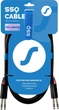 Kabel SSQ JSJS3 PRO 2 x jack stereo 6.3 mm - 2 x jack stereo 6.3 mm NEUTRIK 3 m  Black (5904161822165) - obraz 4