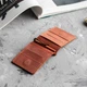 Кожаный зажим для денег Magneto Cognac на магните, тонкий коньячный кошелек из натуральной кожи Crazy Horse, картхолдер, 11х8.2х1 см - изображение 2