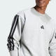 Мужской свитшот Essentials 3-Stripes Fleece adidas JE6308 (2XL) серый (4067905845217) - изображение 4