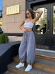 Жіночі спортивні штани вільного крою з зав'язками Uaclothes 42-44 Сірий (like39006-194421349) - изображение 2