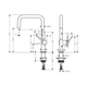Hansgrohe Talis M54 U 220 Змішувач для кухні, сталевий (72806800) - зображення 5