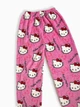 Штани піжамні плюшеві Hello Kitty рожевого кольору, теплі домашні штани Хеллоу Кітті, M-L - зображення 4