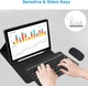 Комплект клавиатура и мышь COEZFE Bluetooth Ultra-Slim беспроводной UK Layout черный - изображение 2