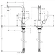 Hansgrohe Focus 280 Змішувач для кухні, чорний матовий (31817670) - зображення 2