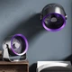 Портативний вентилятор S35 Built-in aromatherapy/mosquito repellent box 2400mAh Black / Purple - изображение 3