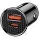 Автомобильное зарядное устройство Baseus Circular Plastic PD3.0 QC 4.0 + 30W USB + Type-C (CCALL-YS01) Black [67977] - изображение 3