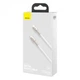 Кабель Baseus Cafule Metal Type-C to Lightning PD 20W 2m White (CATLJK-B02) [71406] - зображення 7