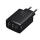Мережевий зарядний пристрій Baseus Compact Charger 3U 17W 3USB Black (CCXJ020101) [74463] - зображення 2