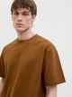 Футболка з бавовни оверсайз Jack & Jones 12254412c69 L світло-коричнева (100015037) - зображення 7