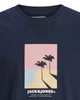 Футболка из хлопка Jack & Jones 12286108c69 XXL темно-синяя (100015047) - изображение 3