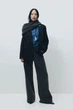 Двубортный пиджак H&M 1208312001c26 XS черный (100013636) - изображение 2