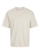Футболка з бавовни оверсайз Jack & Jones 12254412c69 M молочна (100015032) - зображення 8