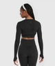 Спортивний кардиган з бавовни Gymshark b8a6vc68 L чорний (100014283) - зображення 2