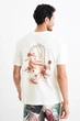 Футболка из хлопка relaxed C&A 2236132c61 XL белая (100013352) - изображение 2