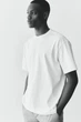 Футболка COOLMAX® Loose Fit H&M 948441003c68 L белая (100014160) - изображение 3
