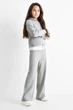 Костюм в рубчик (худи, брюки) C&A 2233336c67 128см серый (100013557) - изображение 1