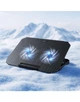 Підставка - вентилятор - кулер для ноутбука HOCO GA4 Jade laptop cooling stand 12-17" RGB - изображение 6