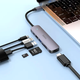 USB-хаб Hoco HB28 Type-C конвертер с HDMI USB3.0 USB2.0 SD TF PD для ноутбуков планшетов и смартфонов - изображение 4