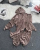 Жіночий велюровий костюм з вишивкою коричневий 42-46 RT2M1209 - зображення 2
