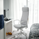 Офісне крісло MARKUS IKEA 105.218.58 Віслі світло-сірий - зображення 7