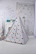 Палатка-Вигвам WIGWAMHOME Динозавры 110х110х180см светло-серая - изображение 4