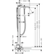 Hansgrohe Vivenis Смеситель для ванны напольный, хром (75445000) - изображение 4
