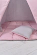 Палатка-Вигвам WIGWAMHOME Пастельные тона 110х110х180см серо-пудровая - изображение 5