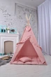 Палатка-Вигвам WIGWAMHOME Пудра з рюшами, Коврик Подушечками 110х110х180см пудрова - изображение 4