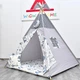 Велика Палатка-Вігвам для дітей WIGWAMHOME "Adventure" 150х150х200см, сіра - зображення 2