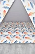Большая Палатка-Вигвам WIGWAMHOME Перья 150х150х200см светло-серая - изображение 7