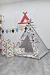 Большая Палатка-Вигвам WIGWAMHOME Перья 150х150х200см светло-серая - изображение 11