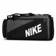 Спортивная сумка Nike ТР6702, черная с серым, дорожная сумка Nike, сумка для тренировок Nike - изображение 1