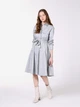 Платье-рубашка миди осеннее женское Colin's CL1071864GRA XS Gray (8684112492988) - изображение 3
