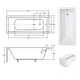 Modern Ванна Besco 130x70 - изображение 3
