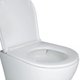 Комплект: Qtap Robin Ultra Quiet унітаз підвісний QT1333046EUQW + Nest комплект інсталяції 4в1 (кругла клавіша Chrome) QT0133M425 + QT0111M11112CRM - изображение 2