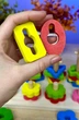 Дерев'яний геометричний сортер 68446 (36) "WToys", сортер за кольорами, гра з кілочками, в коробці - зображення 5