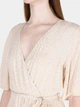Платье на запах короткое летнее женское Colin's CL1073347LBG L Light Beige (8684112599489) - изображение 5
