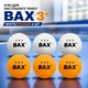 М'яч для настільного тенісу BAX 3* white/orange 6 шт - зображення 1