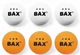 М'яч для настільного тенісу BAX 3* white/orange 6 шт - зображення 2