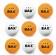 Мяч для настольного тенниса BAX 3* white/orange 9 шт - изображение 2