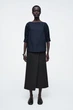Блуза жіноча COS voluminous boat-neck cotton blouse 1274060002 Eur 32 Синій - изображение 2