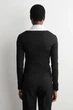 Лонгслів жіночий COS cotton long-sleeved top 1290605003 Eur 36 Чорний - изображение 6