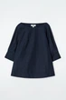 Блуза жіноча COS voluminous boat-neck cotton blouse 1274060002 Eur 32 Синій - изображение 6