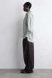 Сорочка жіноча COS rounded pima cotton shirt 1290607005 Eur 38 Світлий зелений - изображение 5