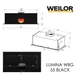 Полновстраиваемая вытяжка WEILOR LUNA WBG 55 BLACK - изображение 1