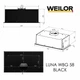 Витяжка повновбудована WEILOR LUNA WBG 58 BLACK - зображення 15