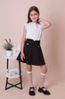 Блузка школьная с коротким рукавом Mevis молочная 5456-02 122 - изображение 2